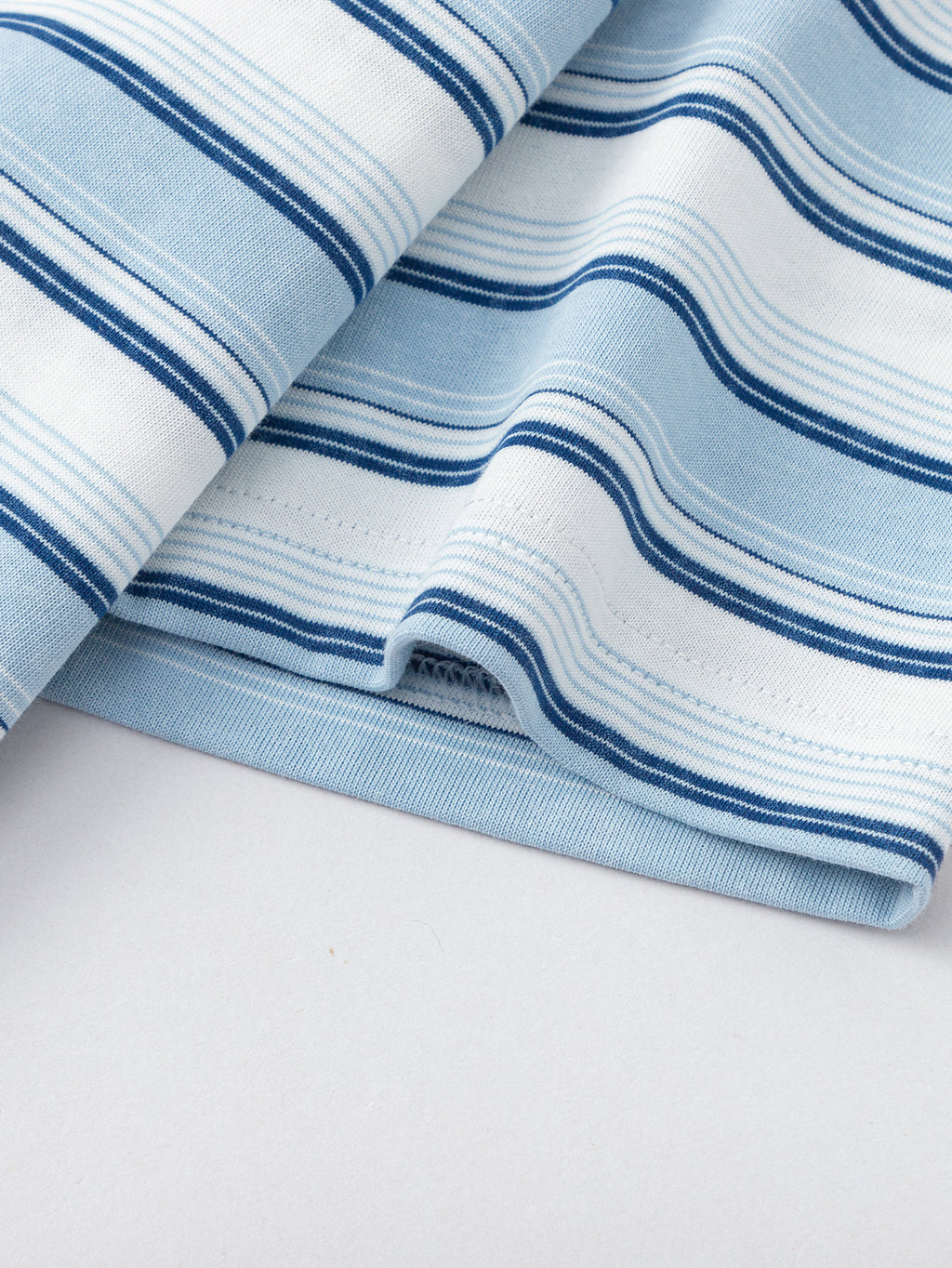Balabala Boys Striped T-Shirt White Blue