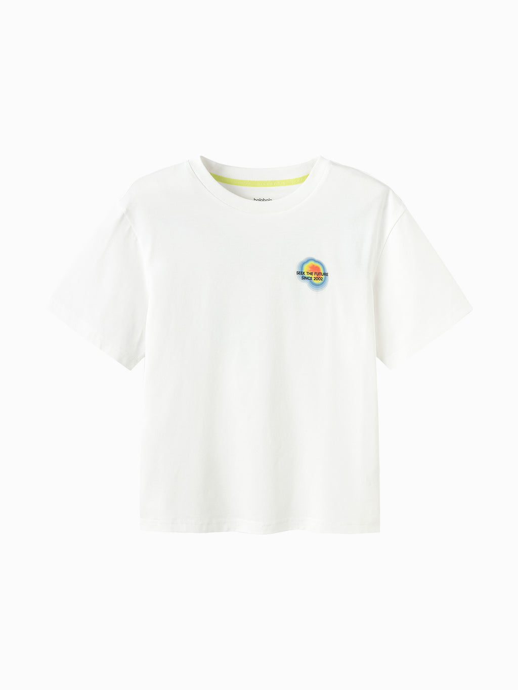 Balabala Boys Print T-Shirt White Gray,White