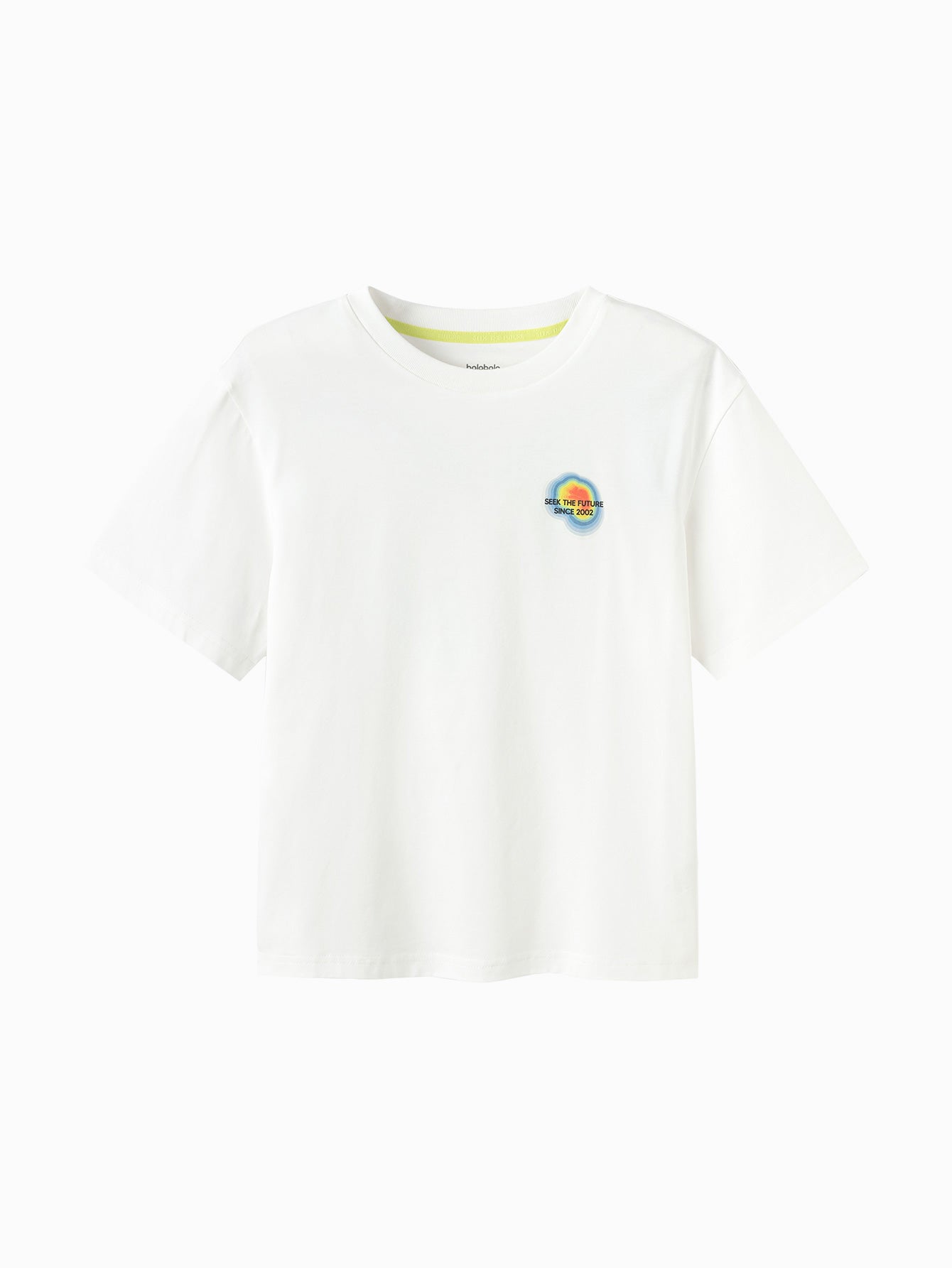 Balabala Boys Print T-Shirt White Gray,White