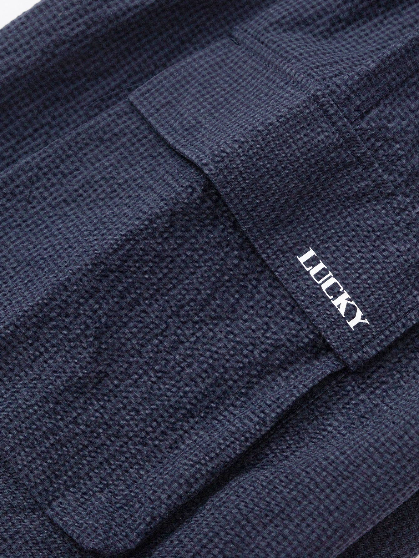 Balabala Boys Textured Shirt and Shorts Set Dark Blue