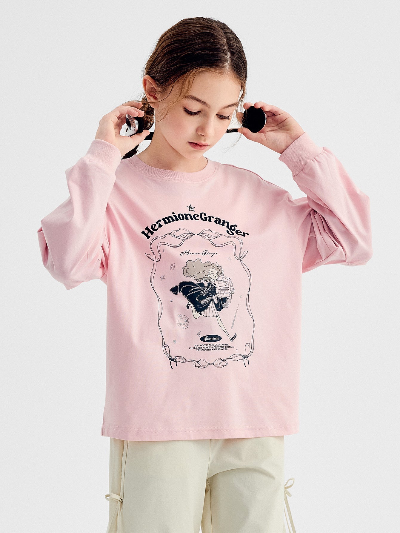 Balabala Long Sleeve T-Shirt Pink