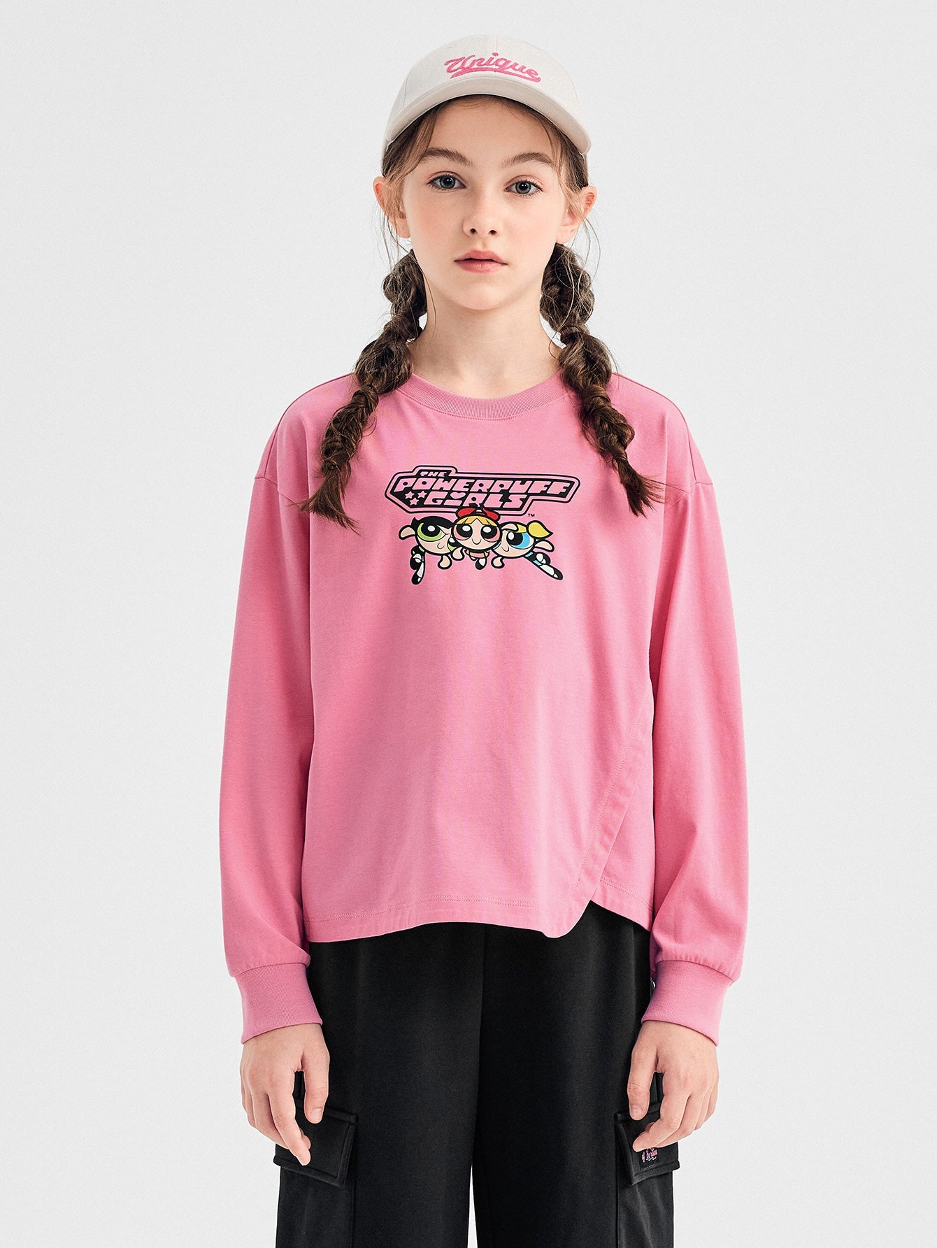 Balabala Long Sleeve T-Shirt White, Pink, Black