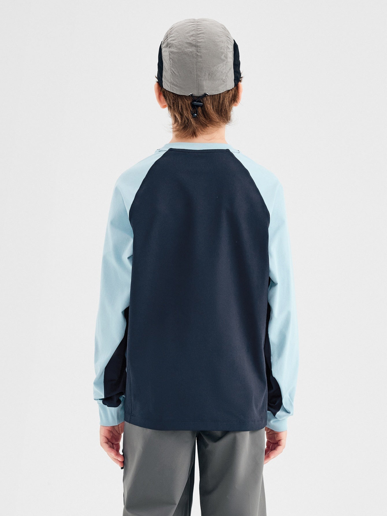 Balabala Boys Long Sleeve T-Shirt Navy, Light Blue