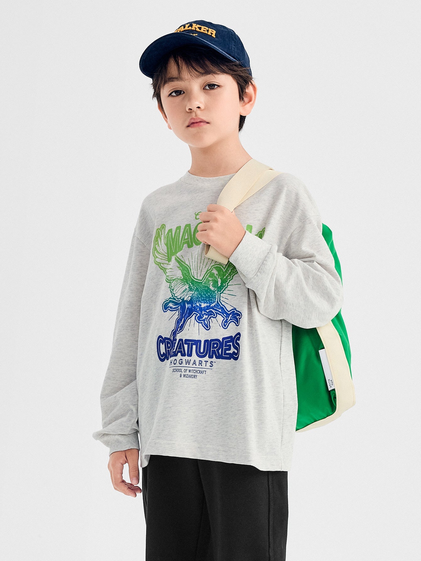 Balabala Long Sleeve T-Shirt Light Gray