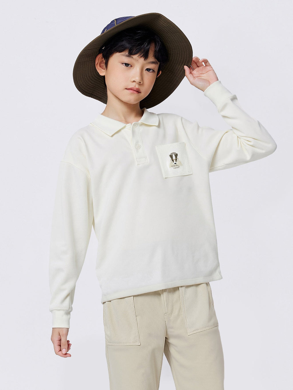 Balabala Long Sleeve T-Shirt Cream