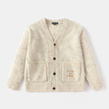 Balabala Cardigan Blue With Colorful Flecks, Knit Material