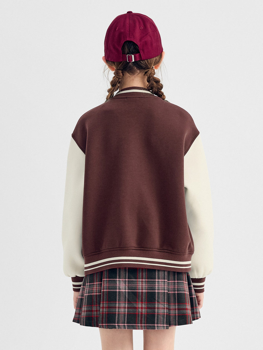 Balabala Jacket Burgundy And Cream