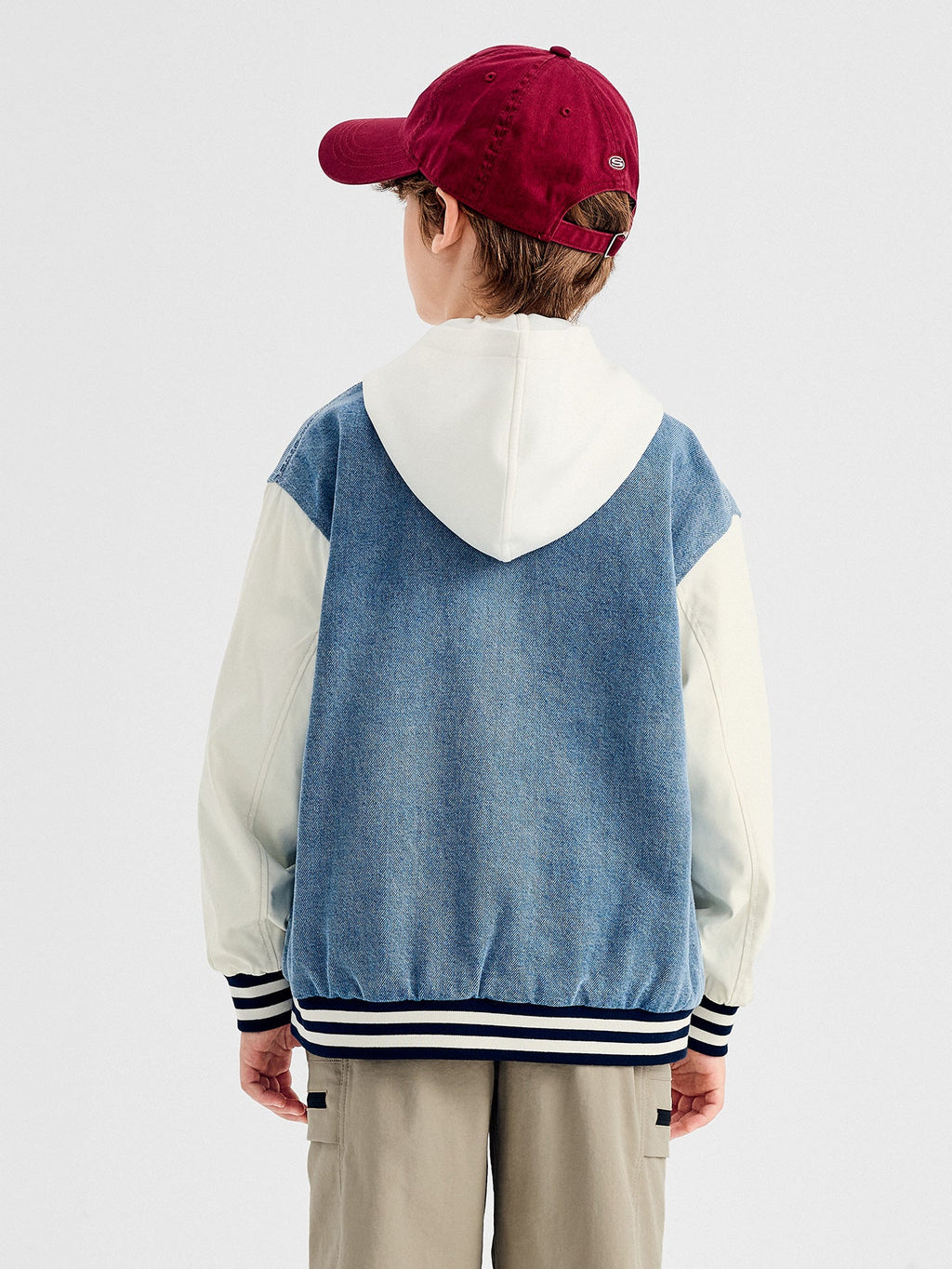 Balabala Jacket Denim And Light-Colored Sleeves