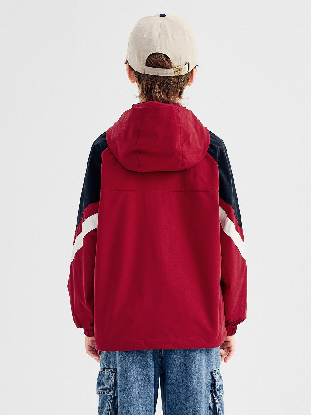 Balabala Jacket Red, Navy, And White