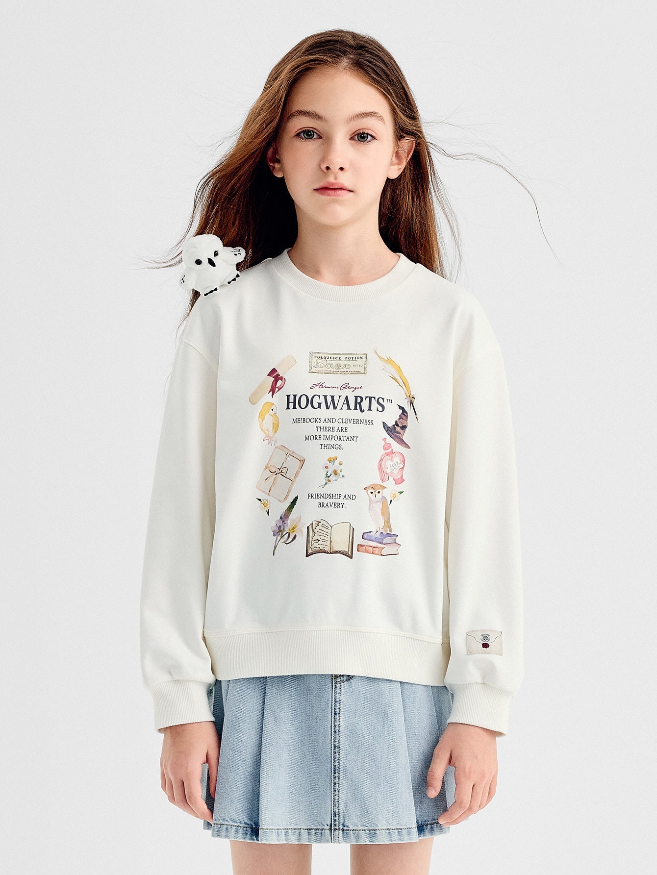 Balabala Hoodie Light Blue, Navy Blue, Off-White