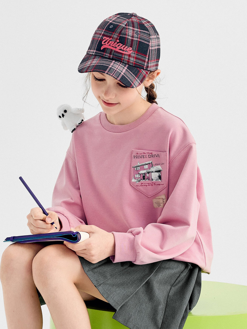 Balabala Hoodie Light Blue, Navy Blue, Off-White