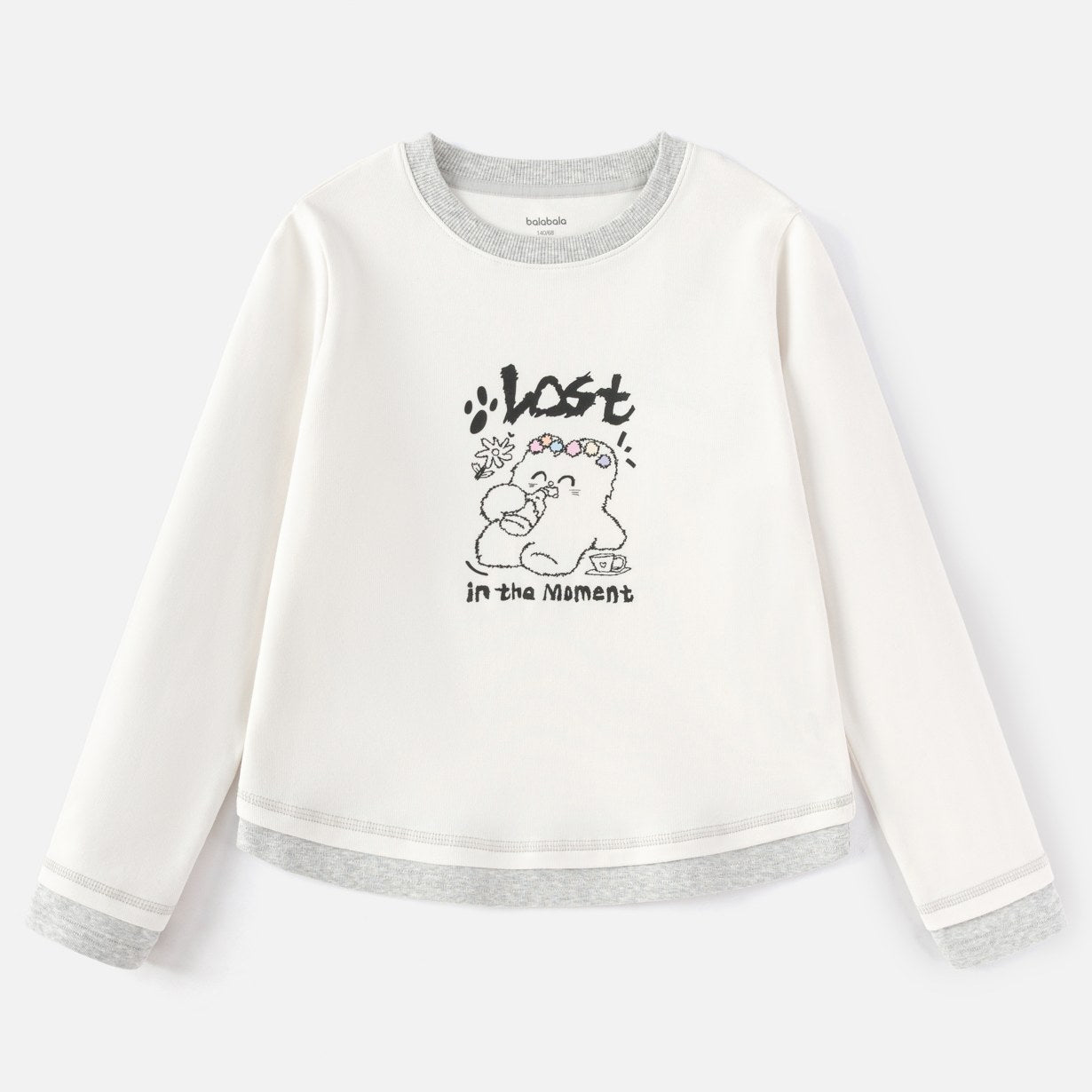Balabala Long Sleeve T-Shirt Pink