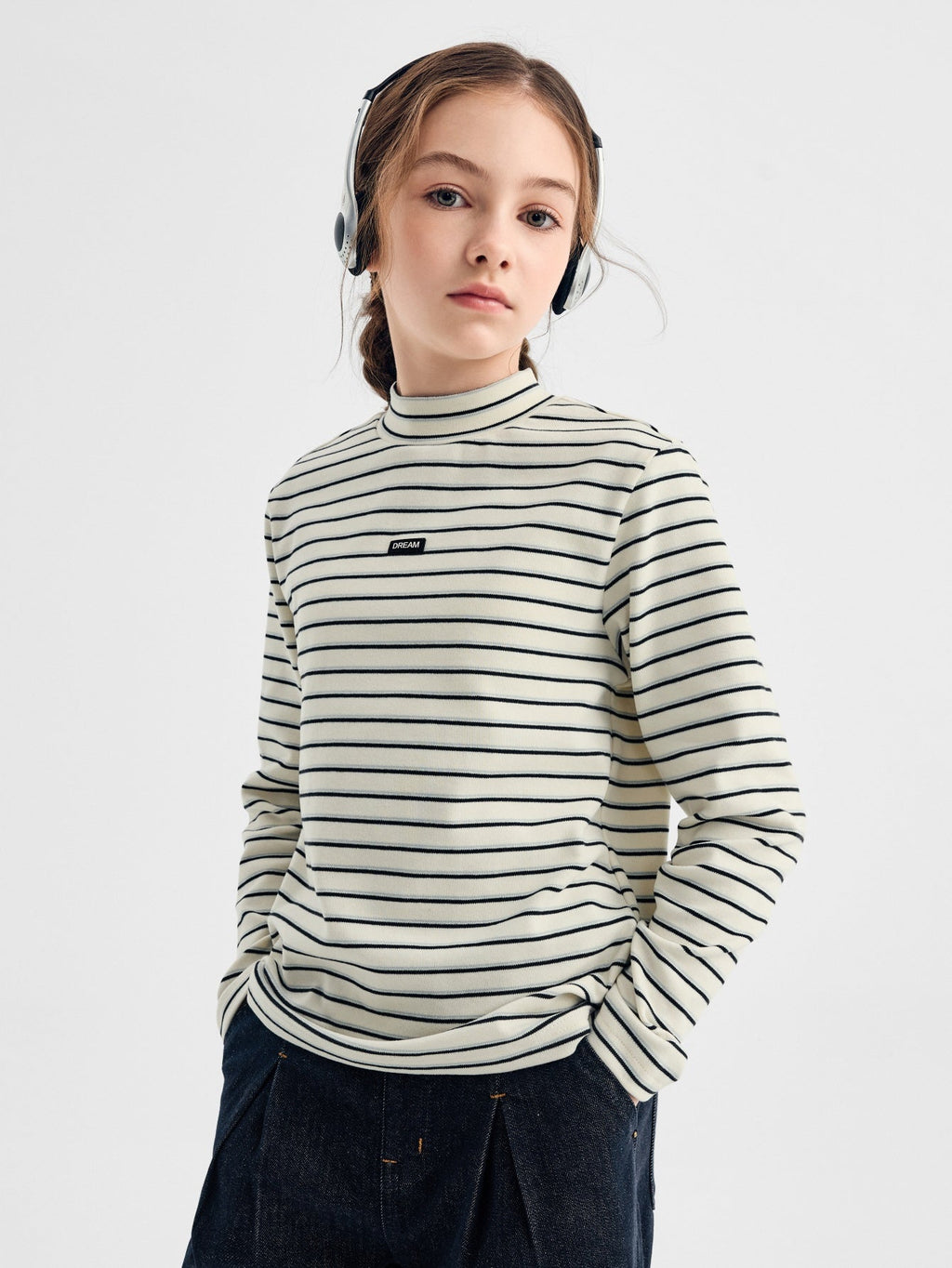 Balabala T-Shirt Black, White, Striped