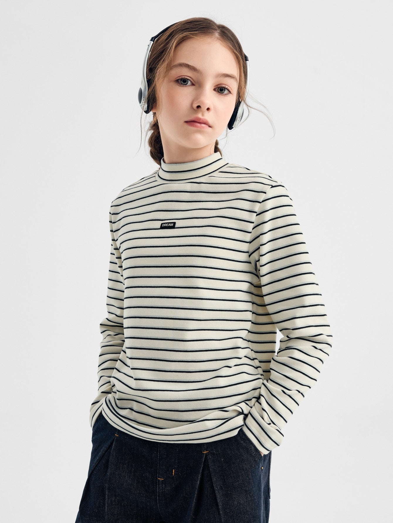 Balabala T-Shirt Black, White, Striped