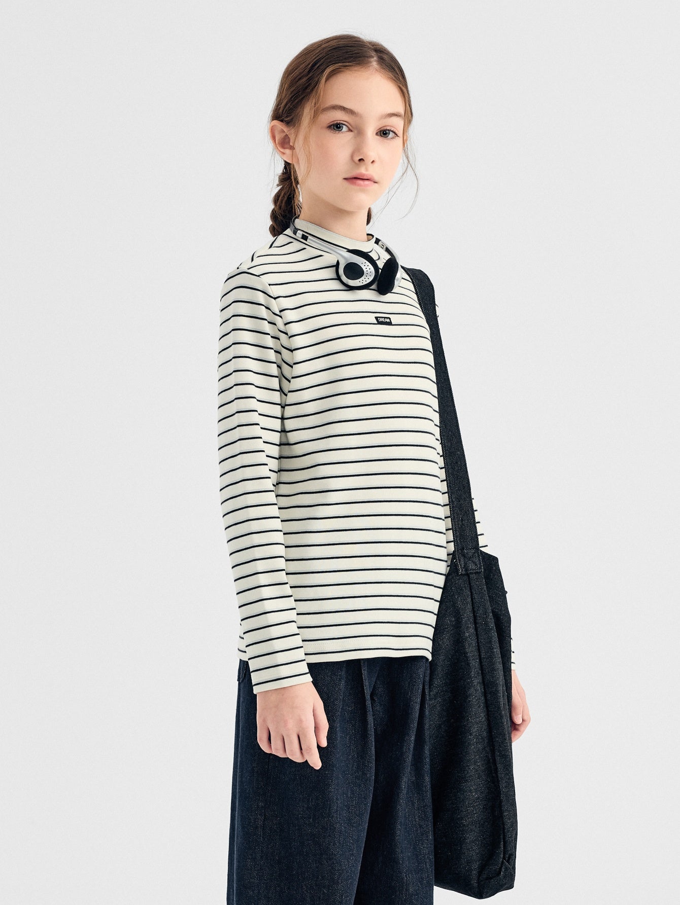 Balabala T-Shirt Black, White, Striped