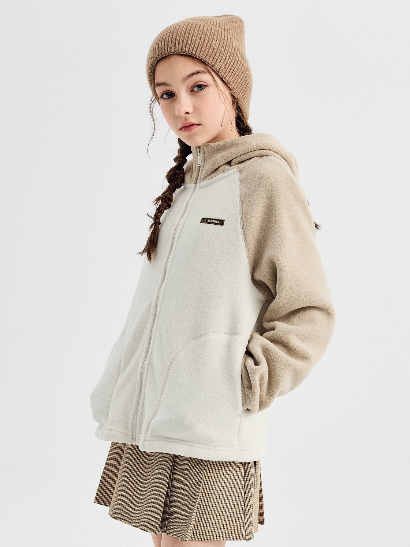 Balabala Hoodie Black And Grey Fleece