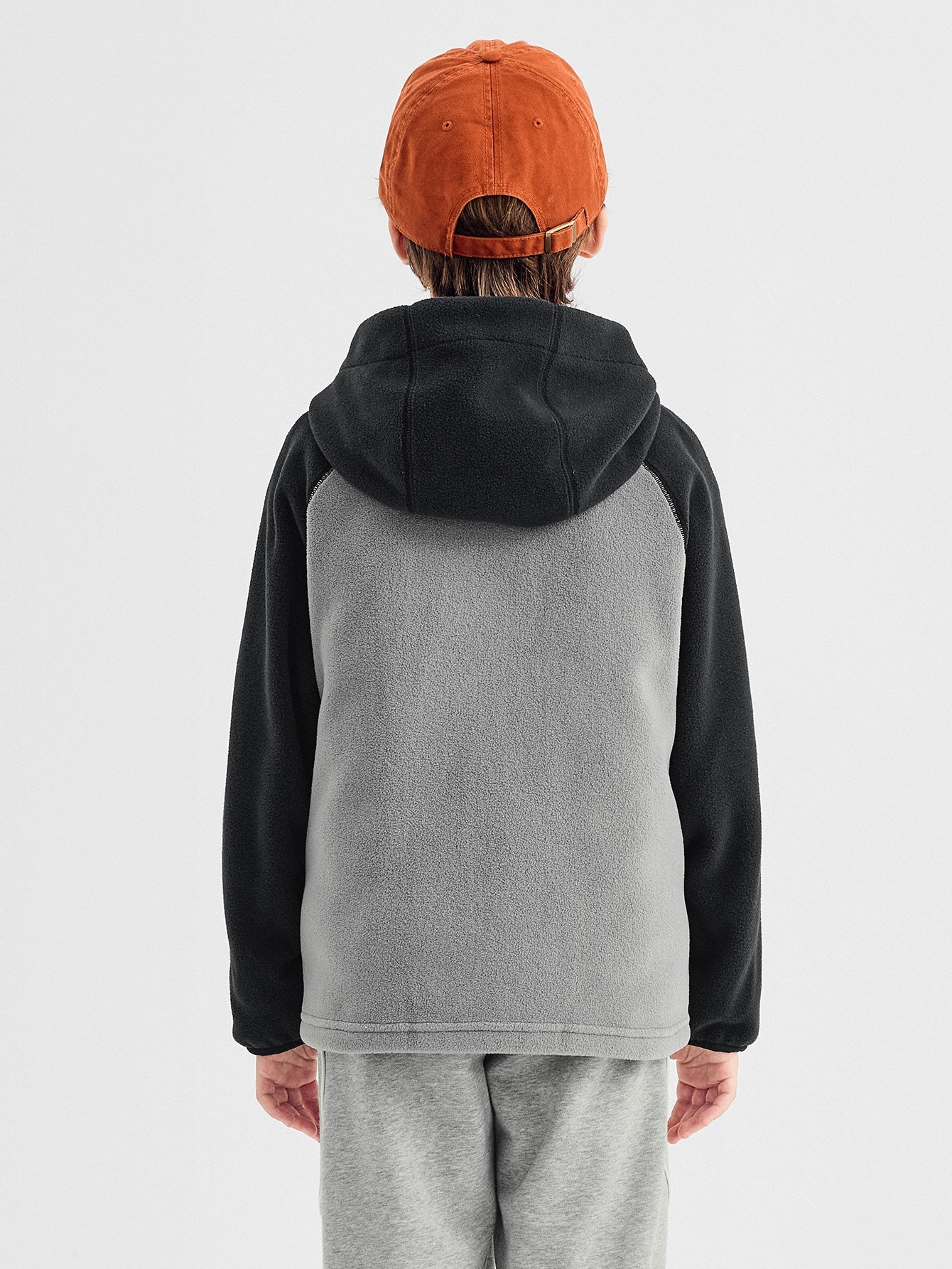 Balabala Hoodie Black And Grey Fleece