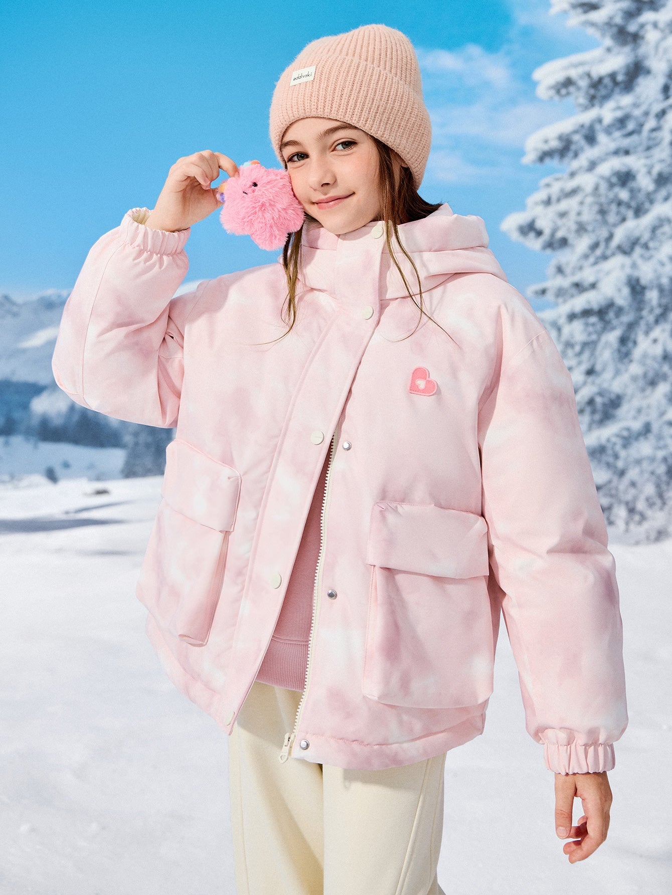 Balabala Coat Cream Or Pink