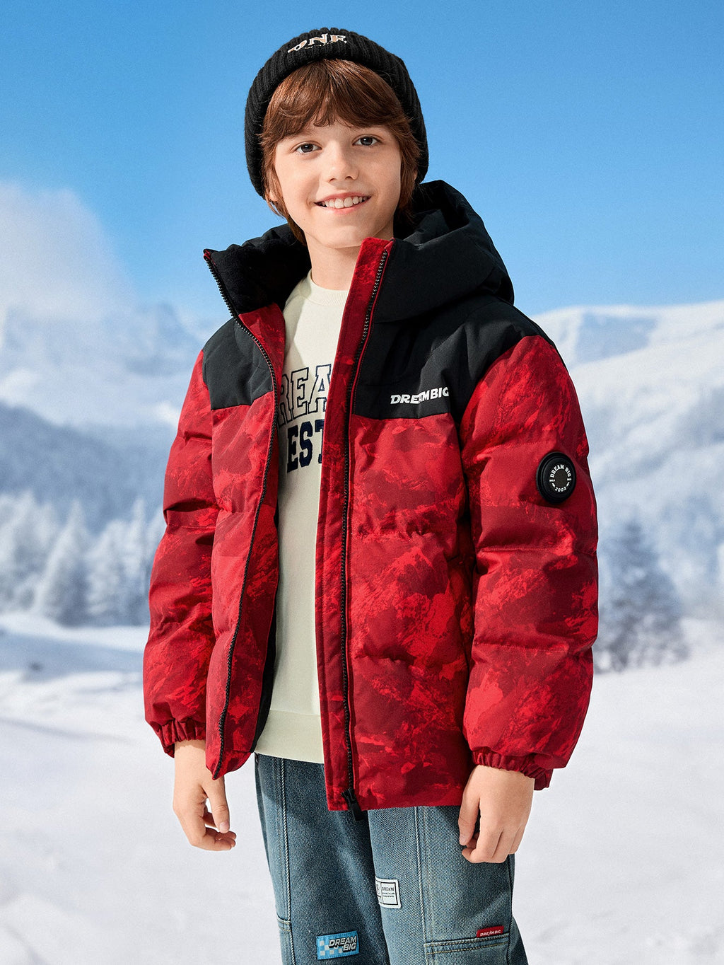 Balabala Coat Red And Black, Gray And Black