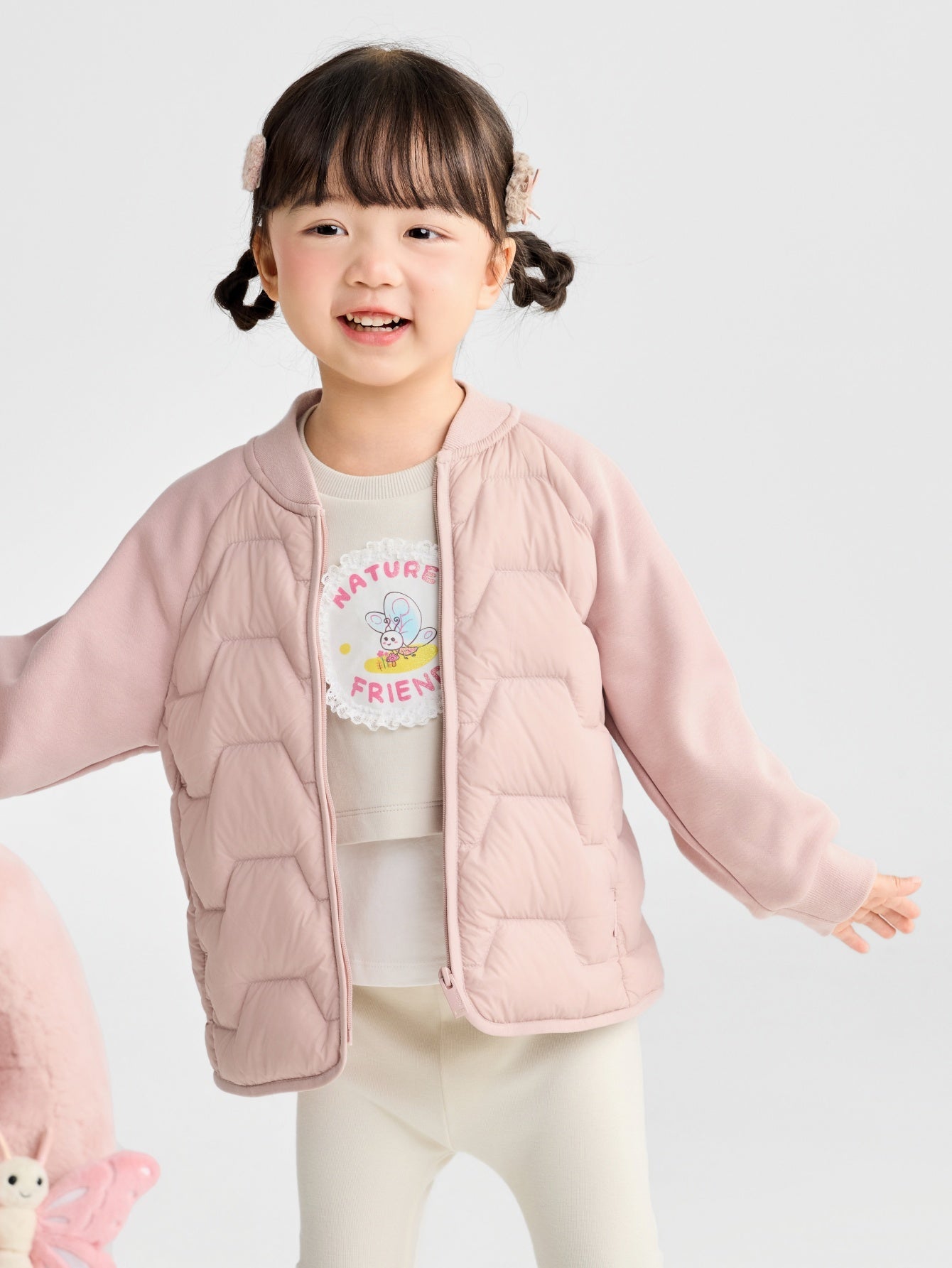 Balabala Jacket Pink | Beige