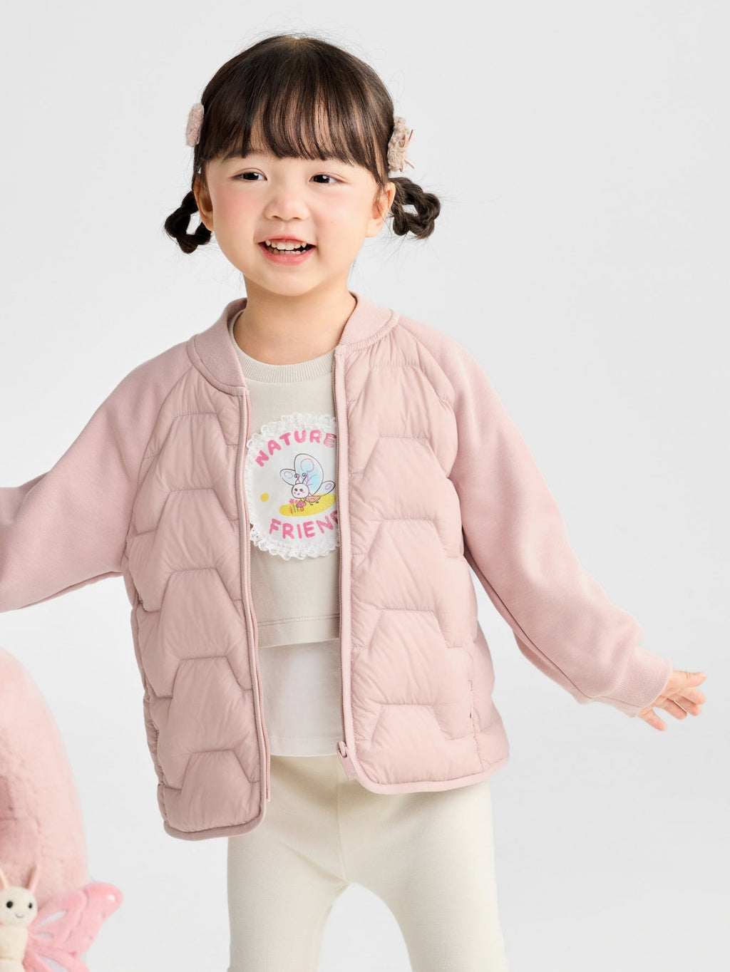 Balabala Jacket Pink | Beige