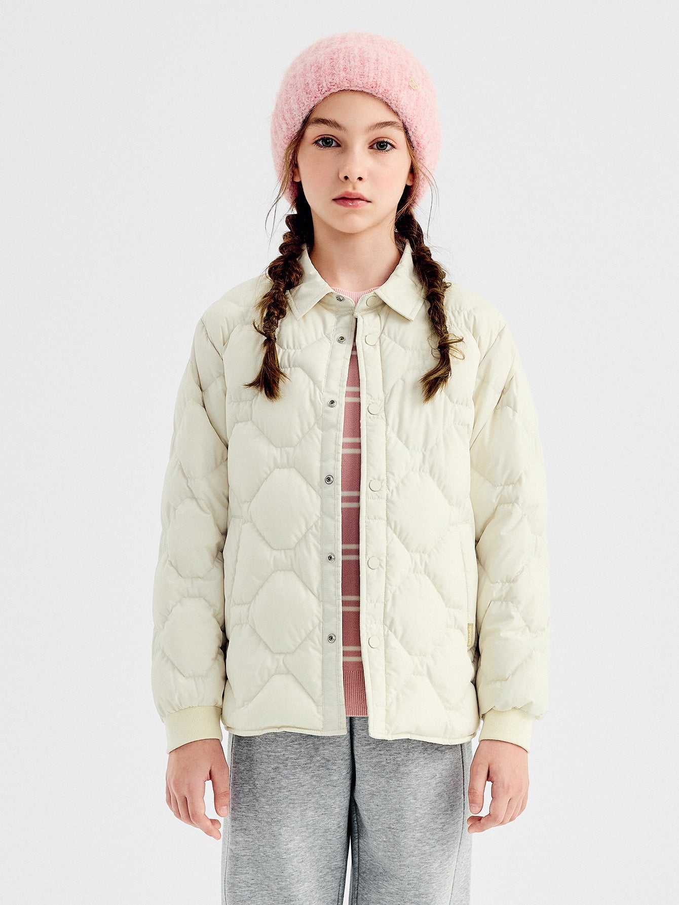 Balabala Down Jacket Black, Purple, Cream