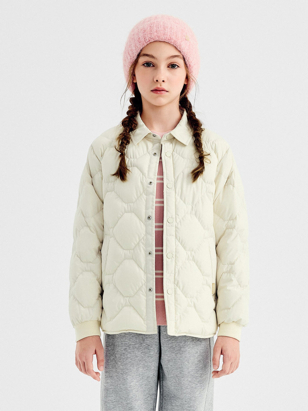 Balabala Down Jacket Black, Purple, Cream