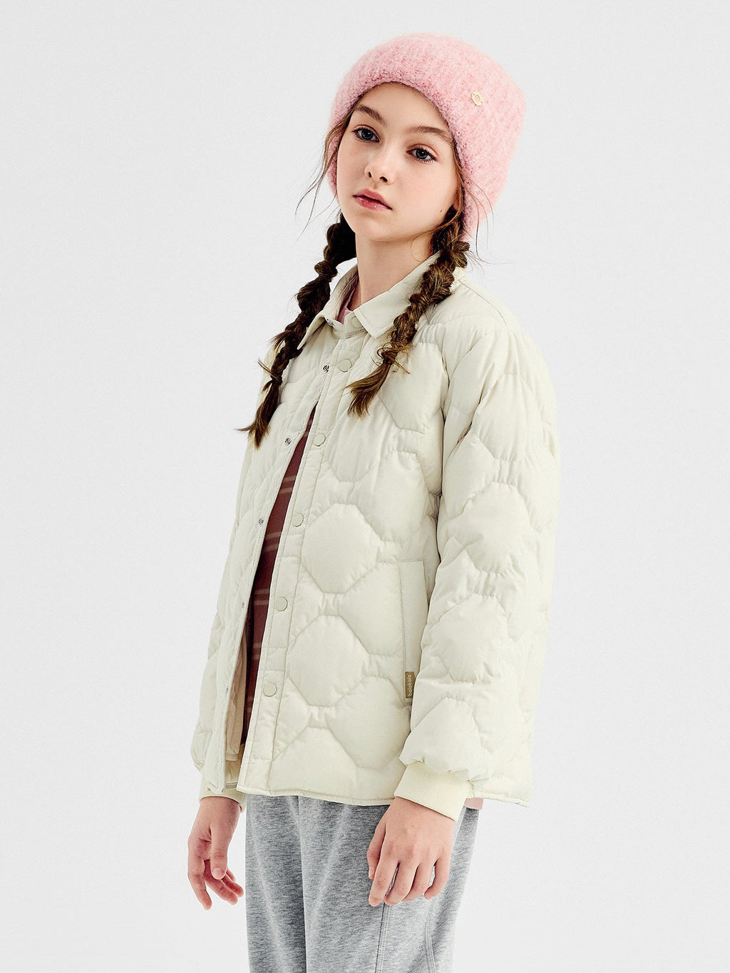 Balabala Down Jacket Black, Purple, Cream