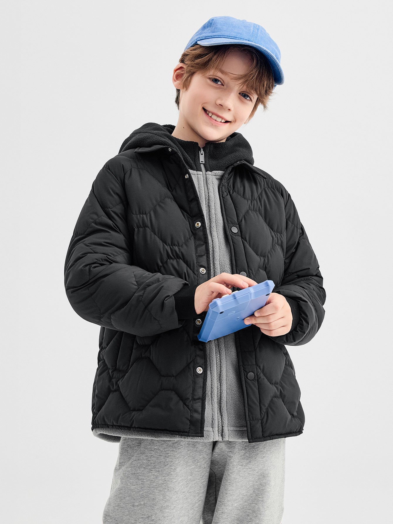 Balabala Down Jacket Black, Purple, Cream