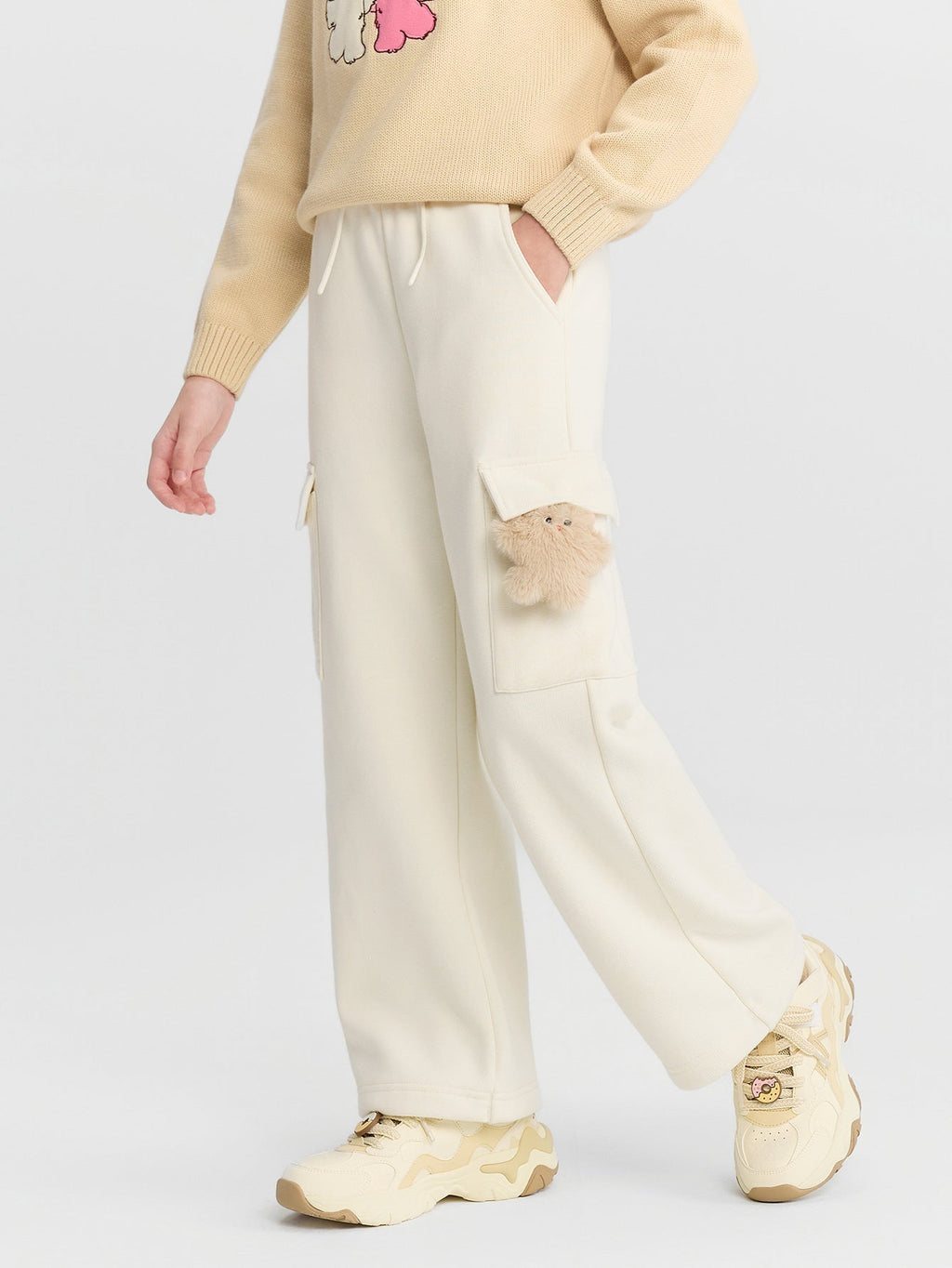 Balabala Pants Pink | Grey | Cream