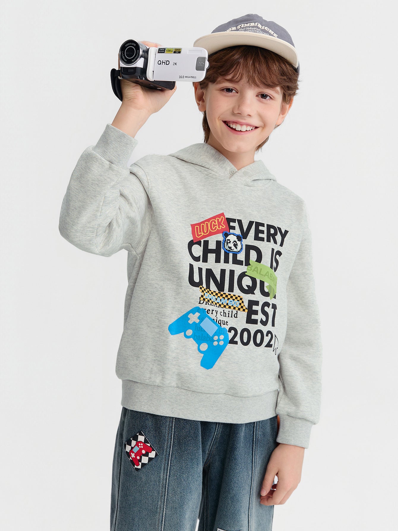 Balabala Hoodie Light Gray