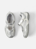 Balabala Girls Metallic Mary Jane Sneakers Ash Silver