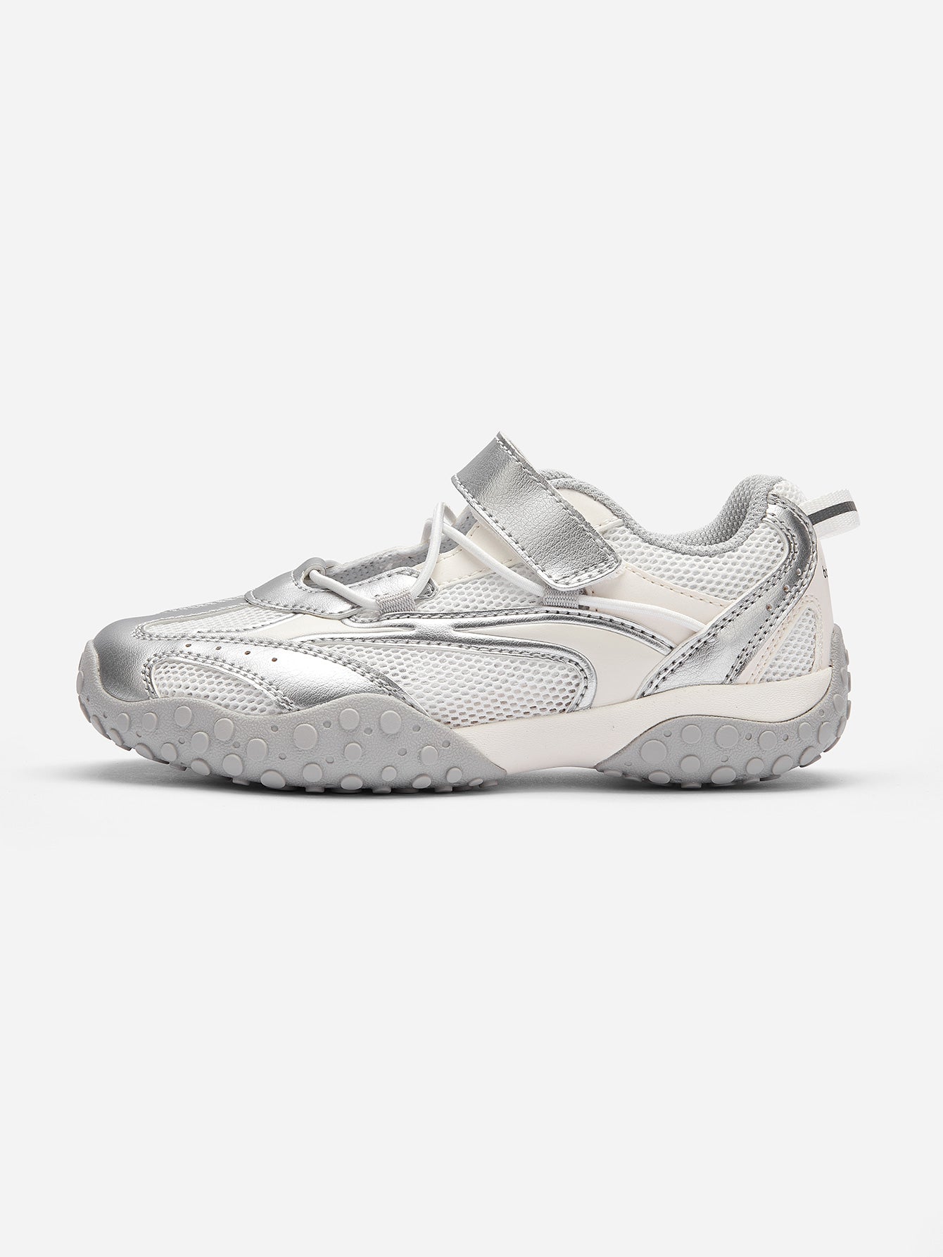 Balabala Girls Metallic Mary Jane Sneakers Ash Silver