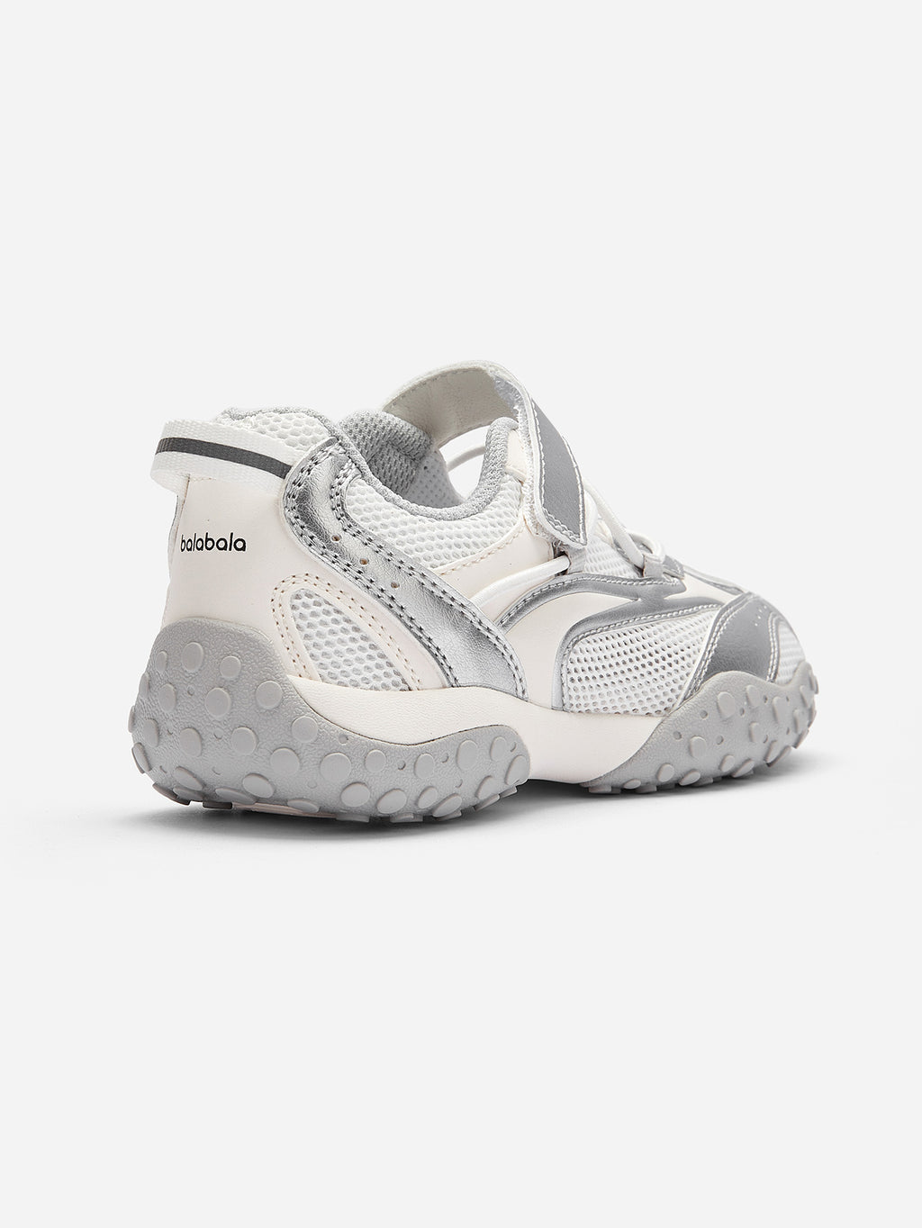 Balabala Girls Metallic Mary Jane Sneakers Ash Silver