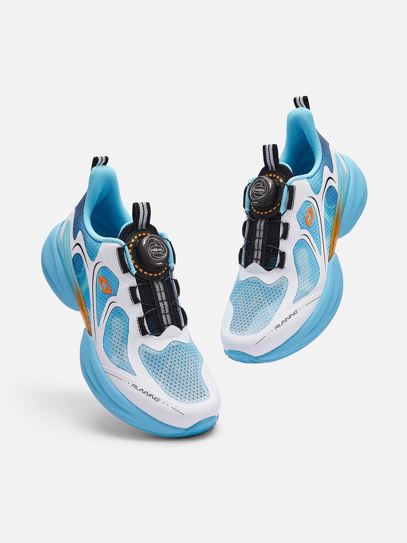 Balabala Kids Running Sneakers White Gray,Blue