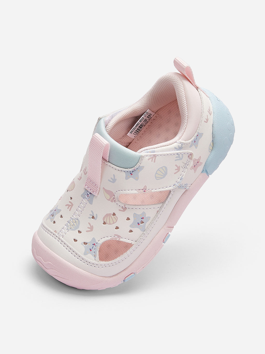 Balabala Unicorn Print Sandals White Gray