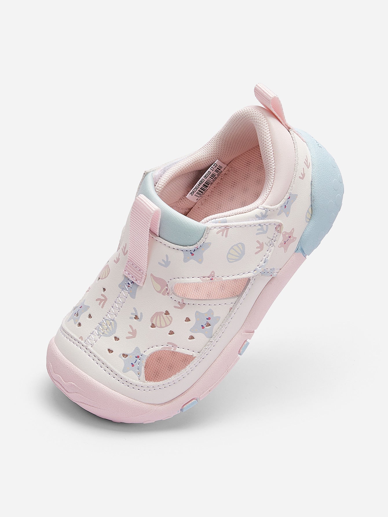 Balabala Unicorn Print Sandals White Gray
