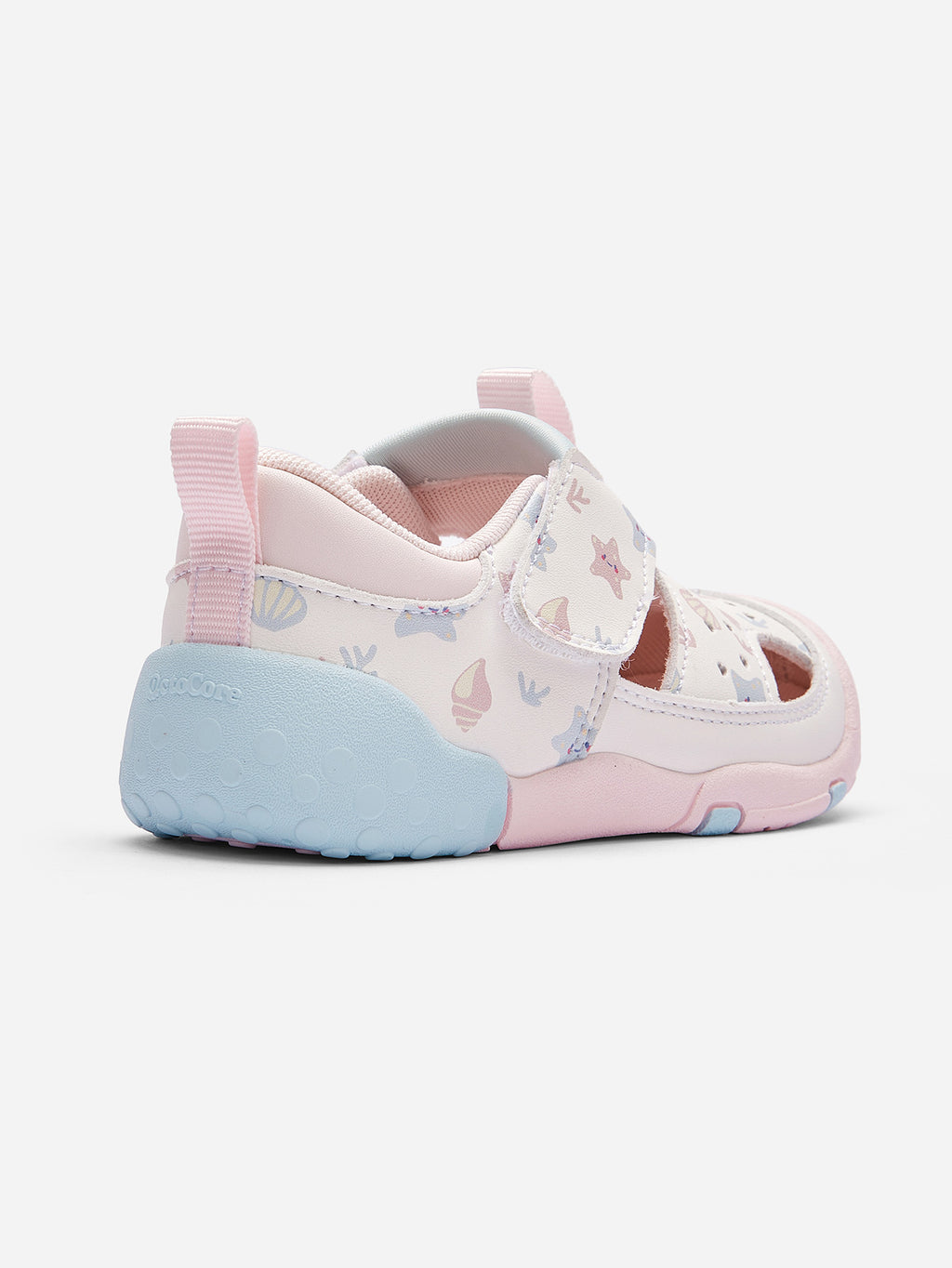 Balabala Unicorn Print Sandals White Gray