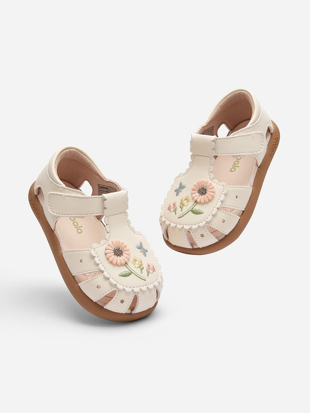 Balabala Floral Sandals Off-white
