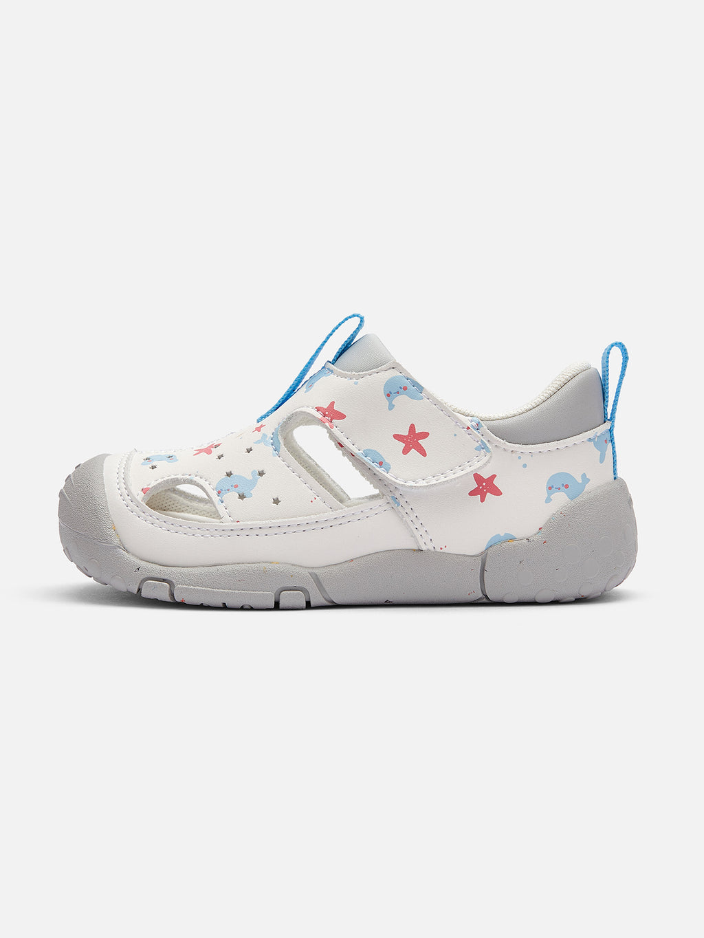 Balabala Star Print Sandals White Gray