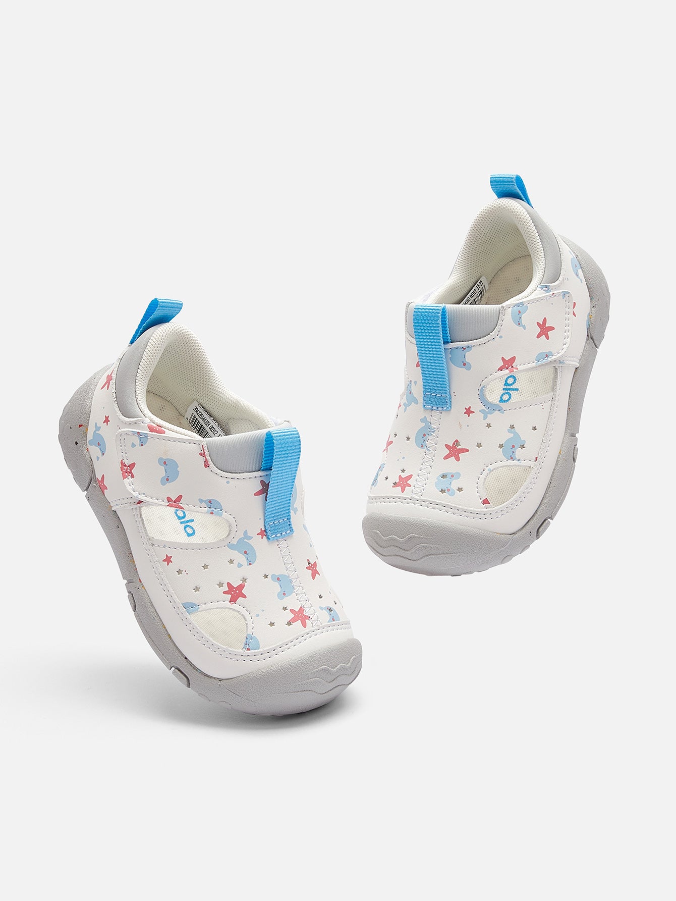 Balabala Star Print Sandals White Gray