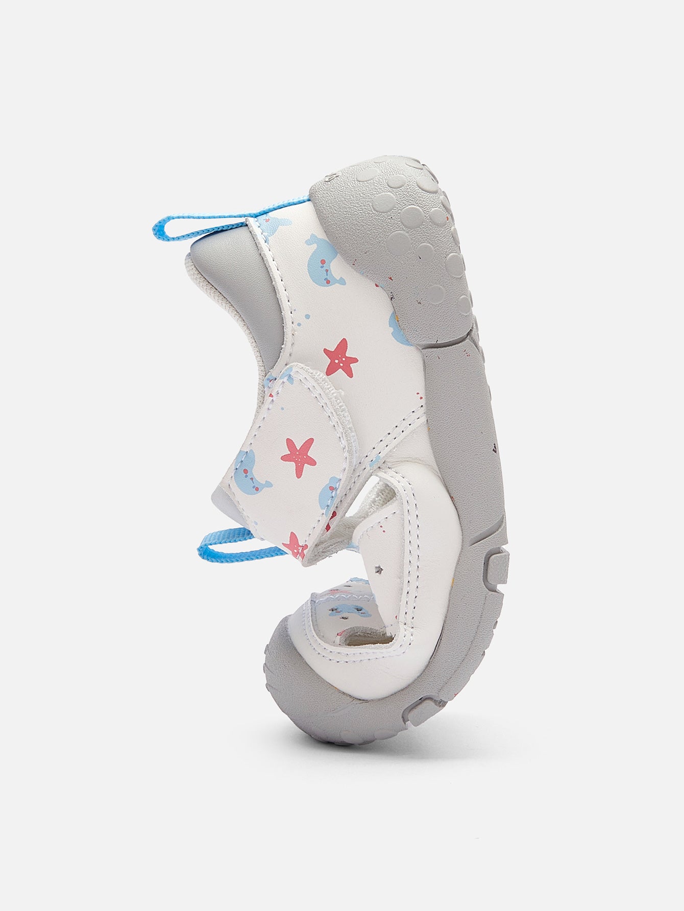 Balabala Star Print Sandals White Gray