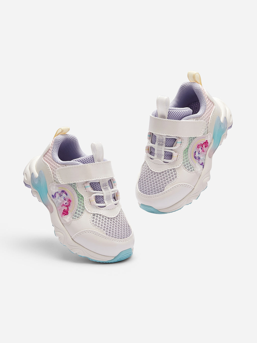 Balabala Girls Pony Sneakers White Gray