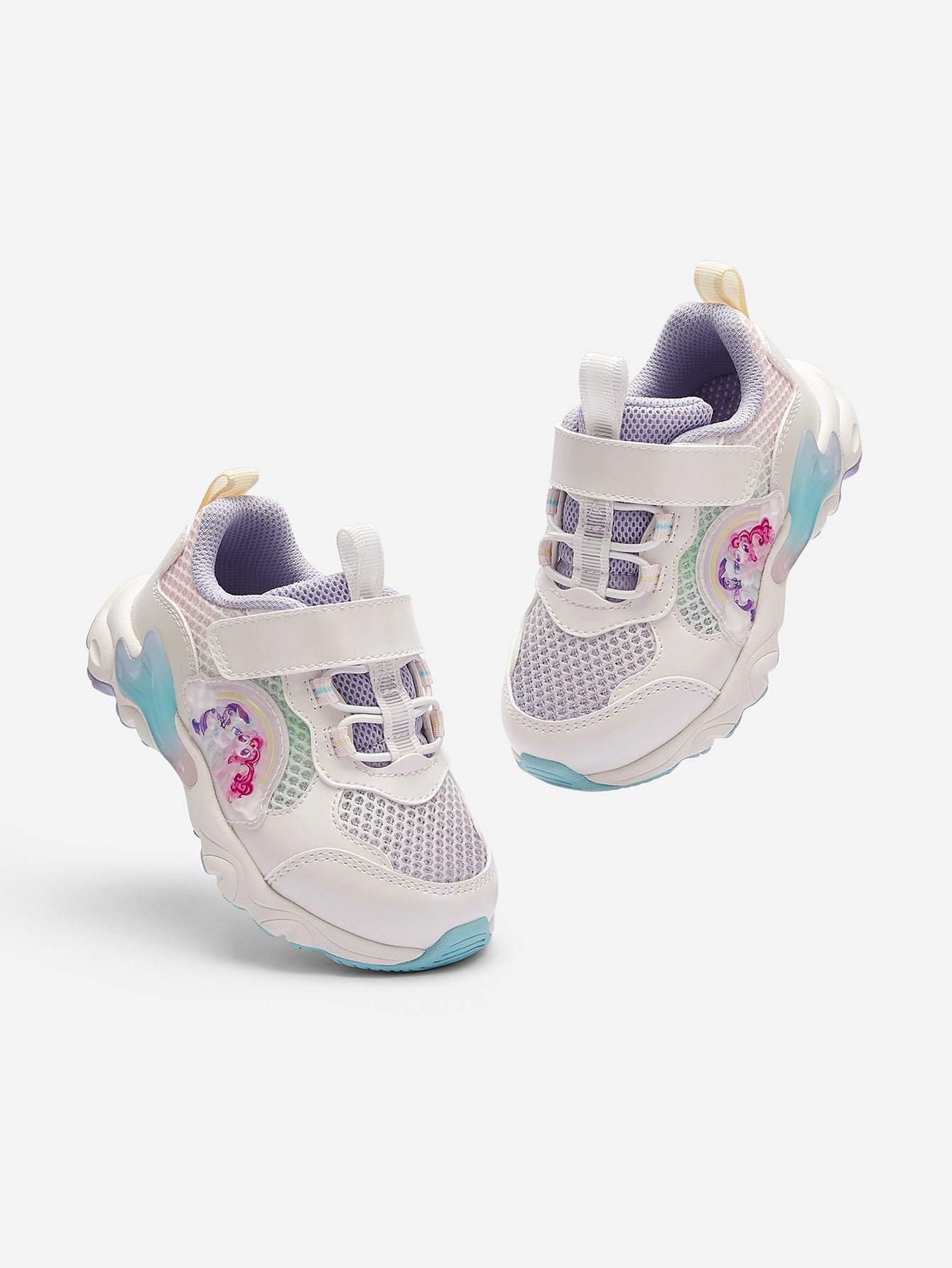 Balabala Girls Pony Sneakers White Gray