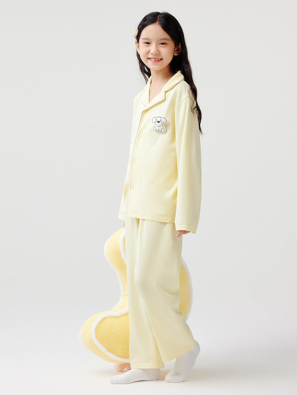 Balabala Pajama Set Light Blue, Light Pink, Light Gray