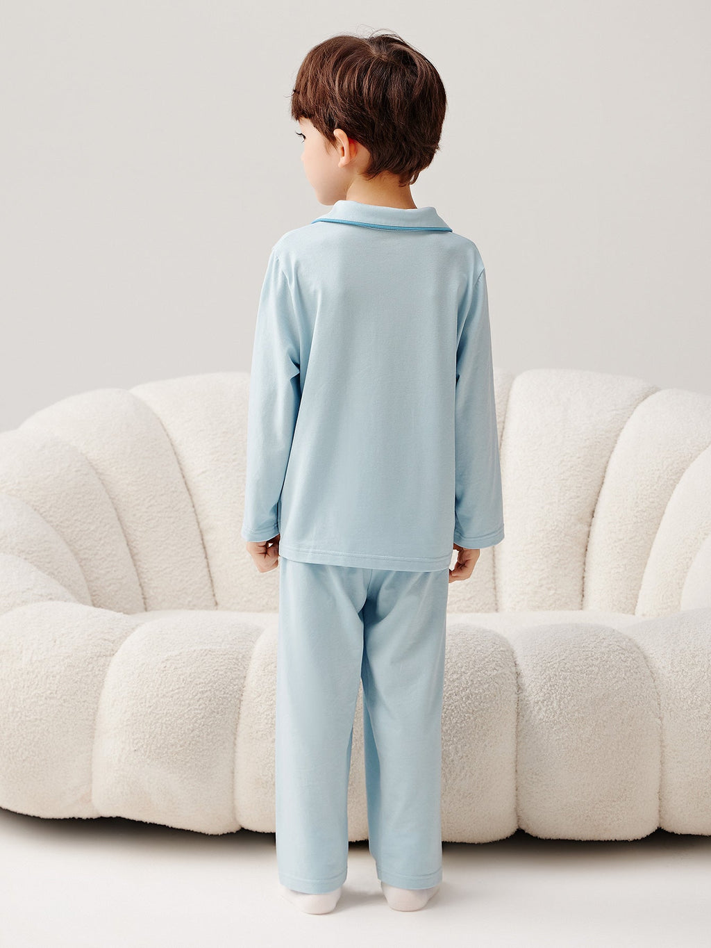 Balabala Pajama Set Light Blue, Light Pink, Light Gray