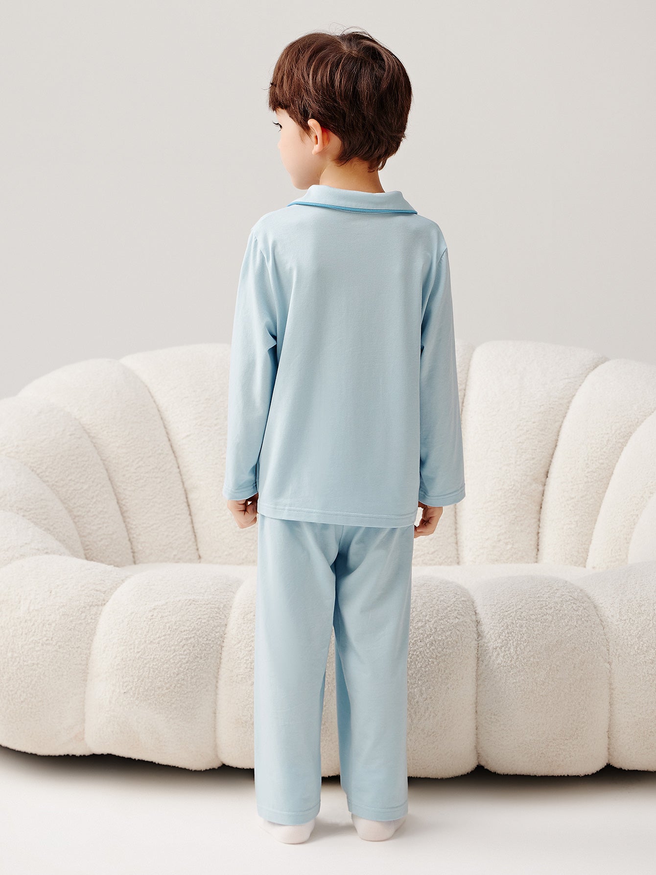 Balabala Pajama Set Light Blue, Light Pink, Light Gray