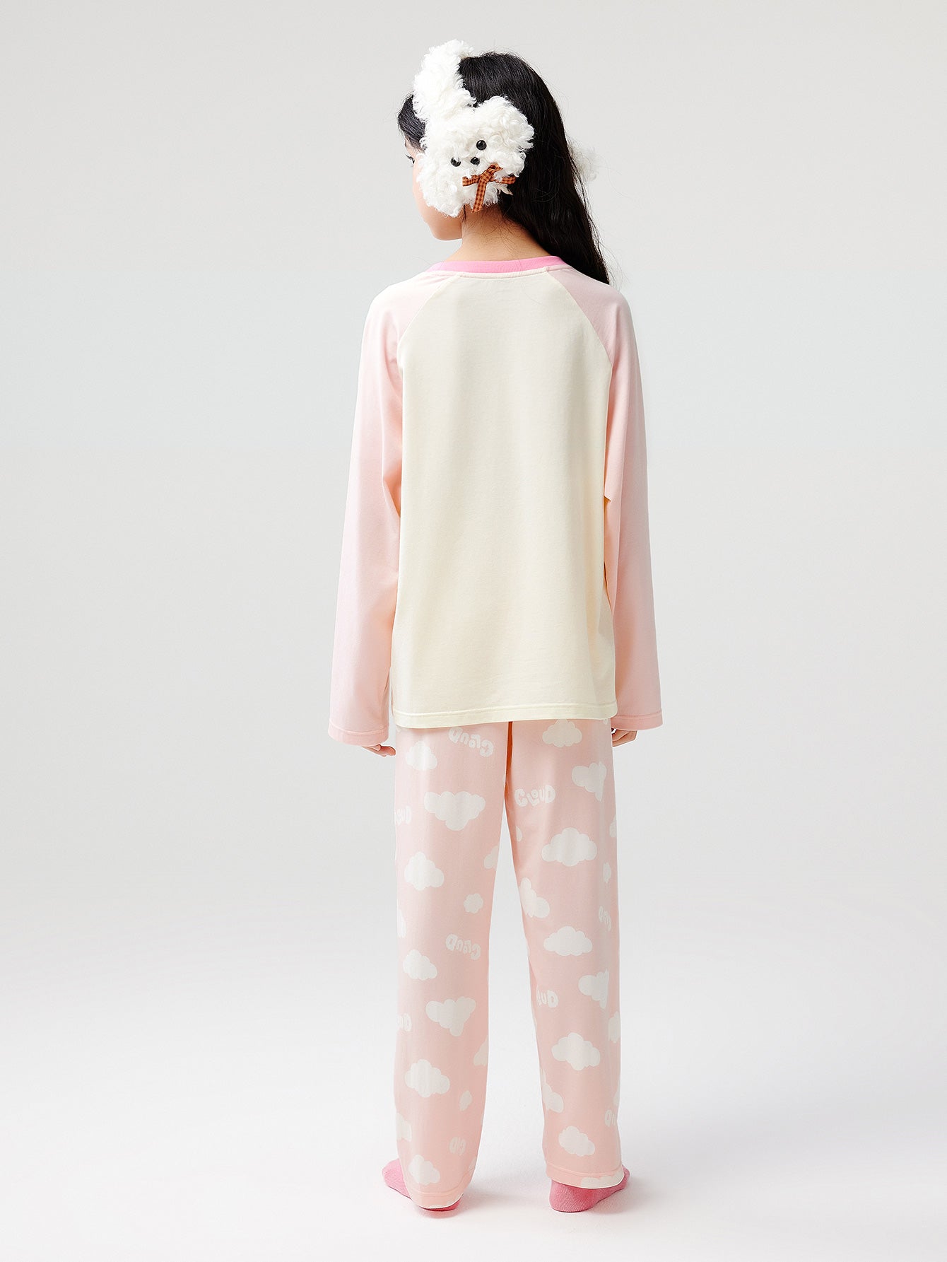 Balabala Pajama Set Pink And Cream, Light Blue And Cream, Beig...