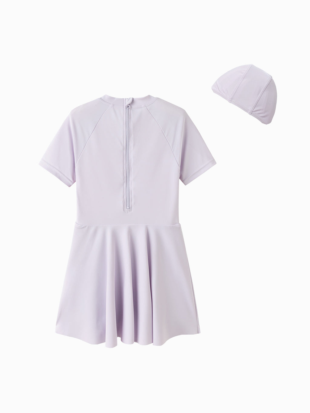 Balabala Girls Pony Swim Dress Set Purple