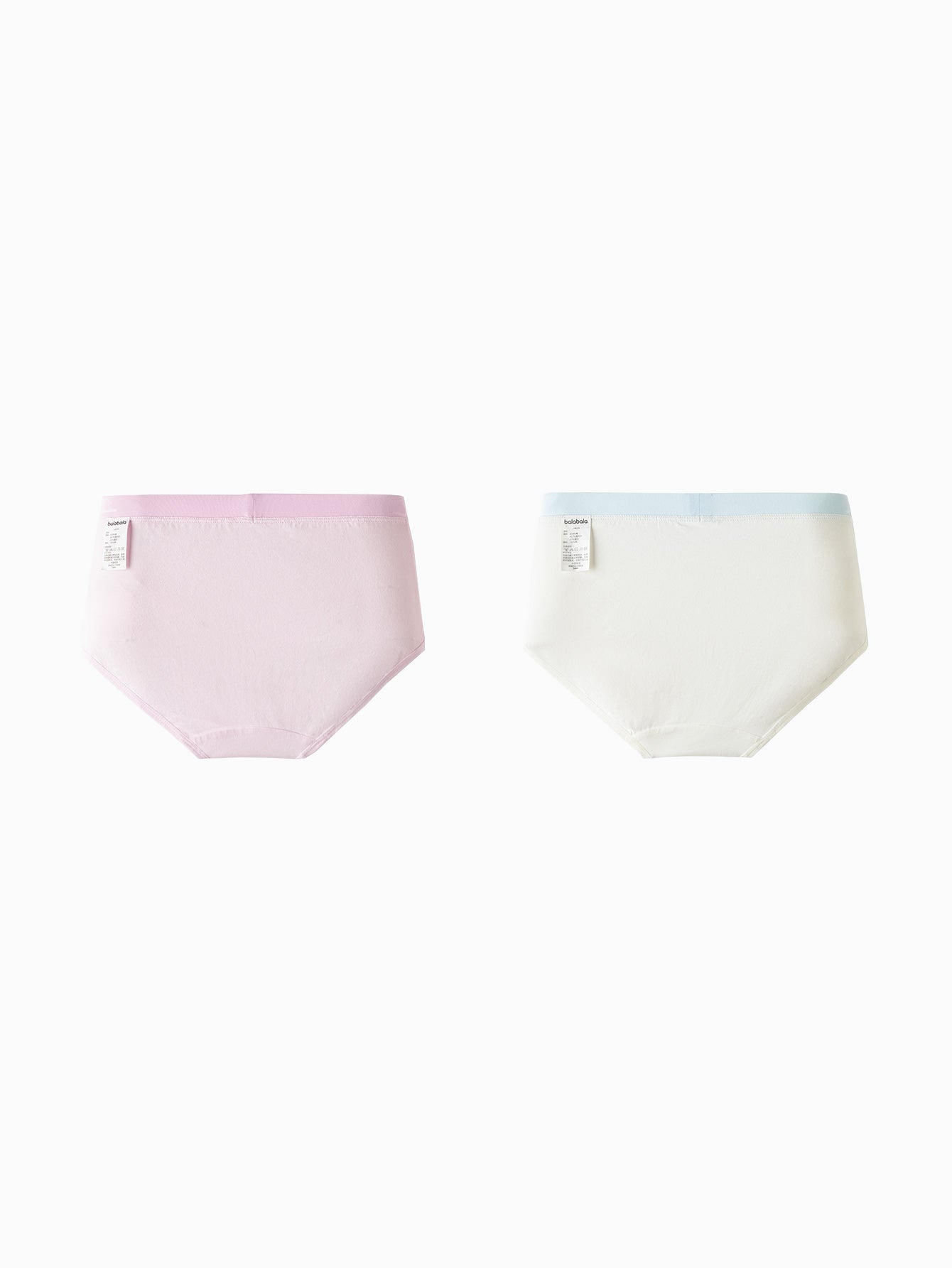 Balabala Girls Underwear 2 Pack White Red